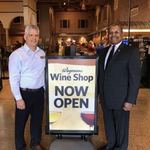 The Downingtown Wegmans Wine Shop officially opened for sales Friday morning.