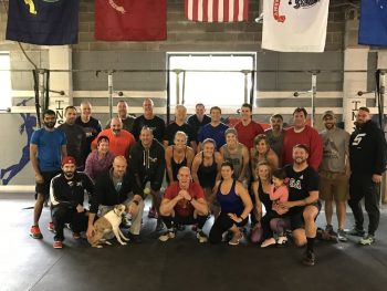 Members of The Weekly Fight meet every Sunday at Cross Fit Inspire in Frazer.