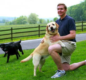 East Marlborough Township Supervisors’ Chairman Cuyler Walker, shown with several of his Labradors, will host the upcoming Chester County SPCA’s Forget-Me-Not Gala with his wife, Katie Ryan Walker.