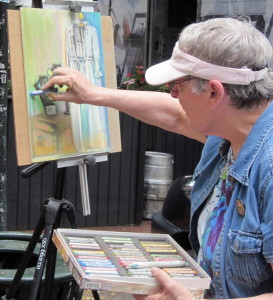 Artist from the Chester County Art Association are participating in the Second Annual Paint the Town Event this week in West Chester.