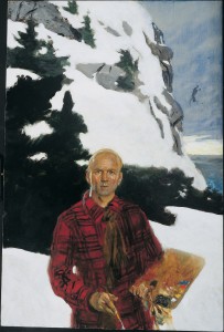 “Portrait of Rockwell Kent” by Jamie Wyeth is one of the paintings on display at the Brandywine River Museum for  “Jamie Wyeth, Rockwell Kent, and Monhegan,” an exhibit that runs through Nov. 17.