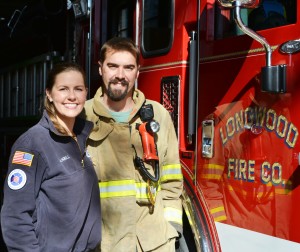 Adam and Janell Cressman are urging area residents to join the Longwood Fire Company, where they found romance as well as fulfillment. 