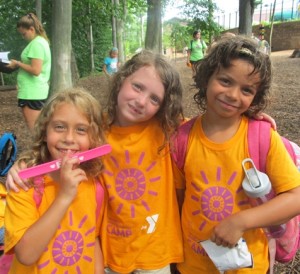 These youngsters at the West Chester YMCA give new meaning to the term "happy camper."
