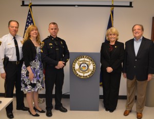 Chester County Chief Deputy George P. March (from left), 