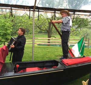A gondola and strolling musicians helped set the tone for the Brandywine Health Foundations's 2014 Venetian-themed Garden Party.