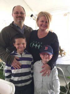 “I have too much to fight for,” said Kim Mehler, who is battling cancer, with her husband Rob and sons William and Samuel.