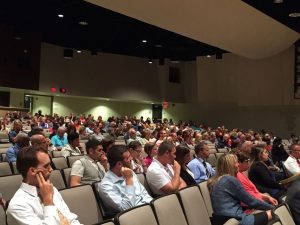 Teachers, parents and taxpayers filled the auditorium at Coatesville Area Senior High School as the school board of directors voted to renew superintendent Dr. Cathy Taschner’s contract for five years.