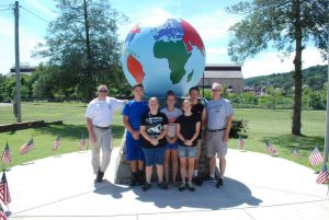The rehabilitative project of the globe took about two weeks and 190 combined service hours for cadets to complete.