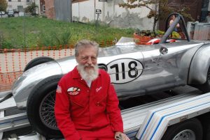 Dave Baker of Willow Street, PA with his 1958 Lotus Super 7. Baker said his car topped out at about 80 – 90 miles per hour on the grand prix course.
