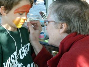 Face painting is just one of the fun activities at this weekend's Friends Fall festival.
